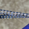 925 Sterling Silver Diamond-Cut Bracelet Italy Cuban Link 8" x 5 MM