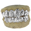 925 Sterling Silver Diamond-Cut Diamond Dust Custom Grillz