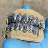 925 Sterling Silver Diamond-Cut Diamond Dust Custom Grillz