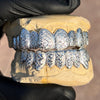 925 Sterling Silver Diamond-Cut Diamond Dust Custom Grillz