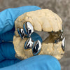 925 Sterling Silver Double Canine Vampire Fangs Custom Grillz