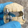 925 Sterling Silver Double Canine Vampire Fangs Custom Grillz