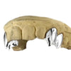 925 Sterling Silver Double Canine Vampire Fangs Custom Grillz