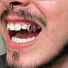 925 Sterling Silver Double Canine Vampire Fangs Custom Grillz