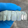 925 Sterling Silver Double Side Canine Teeth Caps Custom Grillz