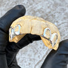 925 Sterling Silver Double Vampire Fangs All Open Face Custom Grillz