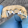 925 Sterling Silver Four-Open Vampire Fang Custom Grillz