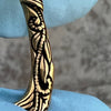 925 Sterling Silver Gold Plated Hawaiian Fish Hook Tribal Makau Pendant