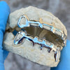 925 Sterling Silver Grillz Plain Gap Bars Open Teeth Custom Fitted Grills
