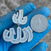 925 Sterling Silver Iced Baguettes Allah Symbol Pendant