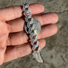 925 Sterling Silver Iced Cuban Link Chain Flooded Out 12 mm x 18"-24"