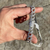 925 Sterling Silver Iced Cuban Link Chain Flooded Out 12 mm x 18"-24"