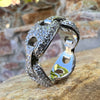 925 Sterling Silver Iced Flooded Out CZ Anchor Mariner Link