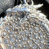 925 Sterling Silver Iced Ouroboros Pendant Dragon Micro Pave Flooded Out CZ