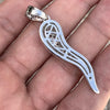 925 Sterling Silver Italian Horn Cornicello Charm CZ Iced Pendant