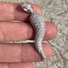 925 Sterling Silver Italian Horn Cornicello Charm CZ Iced Pendant