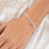 925 Sterling Silver Italy Figaro Link Chain Bracelet 6 MM Thick 6"-9" Inch