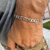 925 Sterling Silver Italy Figaro Link Chain Bracelet 6 MM Thick 6"-9" Inch