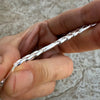 925 Sterling Silver Italy Figaro Link Chain Bracelet 6 MM Thick 6"-9" Inch