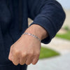925 Sterling Silver Italy Figaro Link Chain Bracelet 8 MM Thick 6"-9" Inch