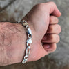 925 Sterling Silver Italy Figaro Link Chain Bracelet 8 MM Thick 6"-9" Inch