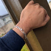 925 Sterling Silver Italy Figaro Link Chain Bracelet 8 MM Thick 6"-9" Inch