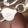 925 Sterling Silver Italy Figaro Link Chain Bracelet 8 MM Thick 6"-9" Inch