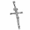 925 Sterling Silver Jesus Crucifix Cross Shiny Pendant Large 2.5" in