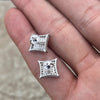 925 Sterling Silver Kite Earrings Iced Flooded Out Moissanite .88ct Pass Diamond Tester