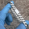 925 Sterling Silver Mexican Cuban Link Chain Bracelet 6MM-12MM Thick