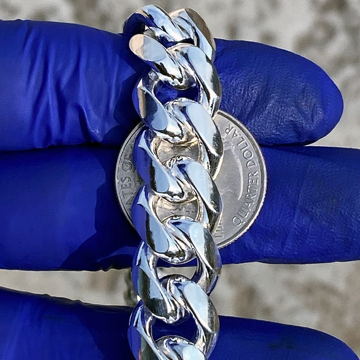 925 Sterling Silver Miami Cuban Link Chain Necklace 18