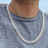 925 Sterling Silver Miami Cuban Chain 24" x 12MM Thick Necklace