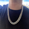 925 Sterling Silver Miami Cuban Link Chain Heavy 24" x 14MM Thick