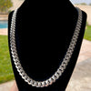 925 Sterling Silver Miami Cuban Link Chain Heavy Necklace Italy 10MM 24"