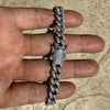 925 Sterling Silver Miami Cuban Link Moissanite Bracelet 9MM 8" Inch