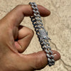 925 Sterling Silver Miami Cuban Link Moissanite Bracelet 9MM 8" Inch