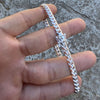 925 Sterling Silver Miami Cuban Link Plain Bracelet 8.5" x 6mm