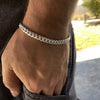 925 Sterling Silver Miami Cuban Link Plain Bracelet 8.5" x 6mm