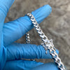 925 Sterling Silver Miami Cuban Link Plain Bracelet 8" x 6mm