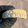 925 Sterling Silver Open Face Diamond Dust Custom Grillz