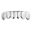 925 Sterling Silver Plain Bottom Teeth Grillz