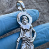 925 Sterling Silver Saint St Lazarus Dogs Pendant San Lazaro 1"-2.75"