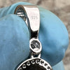 925 Sterling Silver San Judas Tadeo St Saint Jude CZ Pendant