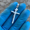 925 Sterling Silver Shiny Jesus Crucifix Cross Pendant 1.5"