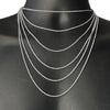 925 Sterling Silver Sparkle Diamond-Cut Rope Chain Margarita Necklace 1.5MM