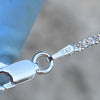 925 Sterling Silver Sparkle Diamond-Cut Rope Chain Margarita Necklace 1.5MM