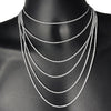925 Sterling Silver Sparkle Diamond-Cut Rope Chain Margarita Necklace 2MM