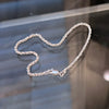 925 Sterling Silver Sparkle Rope Margarita Bracelet Diamond Cut 2MM