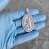 925 Sterling Silver St Saint Christopher San Cristobal Medal CZ Medallion Pendant