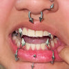 925 Sterling Silver Vampire Canine Fangs Custom Grillz